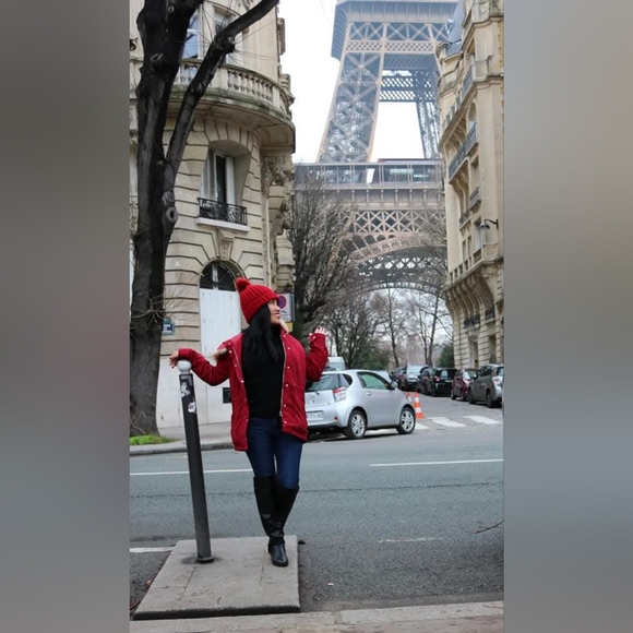 EUC red jacket removable hoodie - Picture 7 of 7